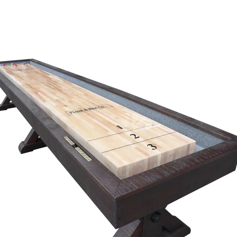	14FT Professional Shuffleboard Table with Aluminum Frame & Tournament Pucks BCS-14