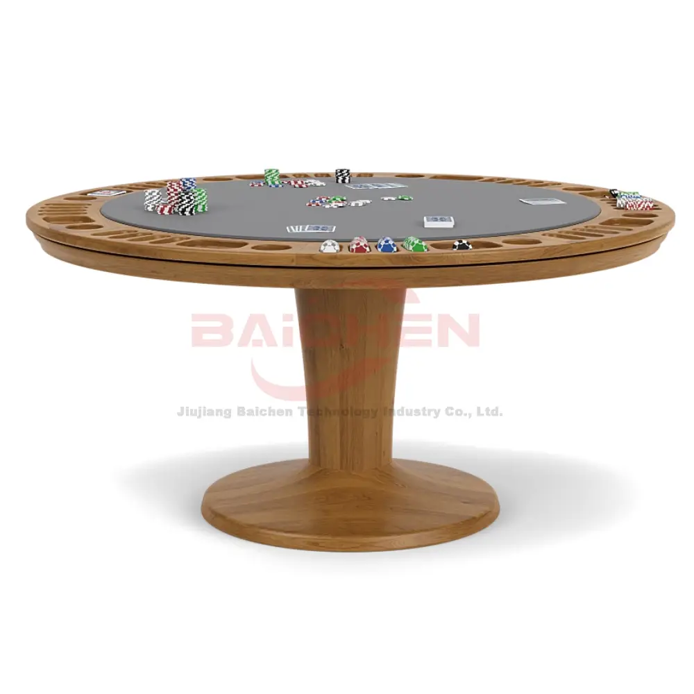 Wholesale Price Round Poker Table for Home Game - High Quality Felt Surface BCP-02