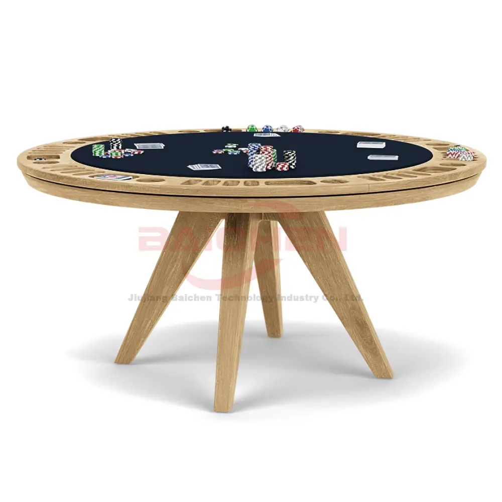 Compact Poker Table for Small Spaces - Space Saving Design with Full Features BCP-22