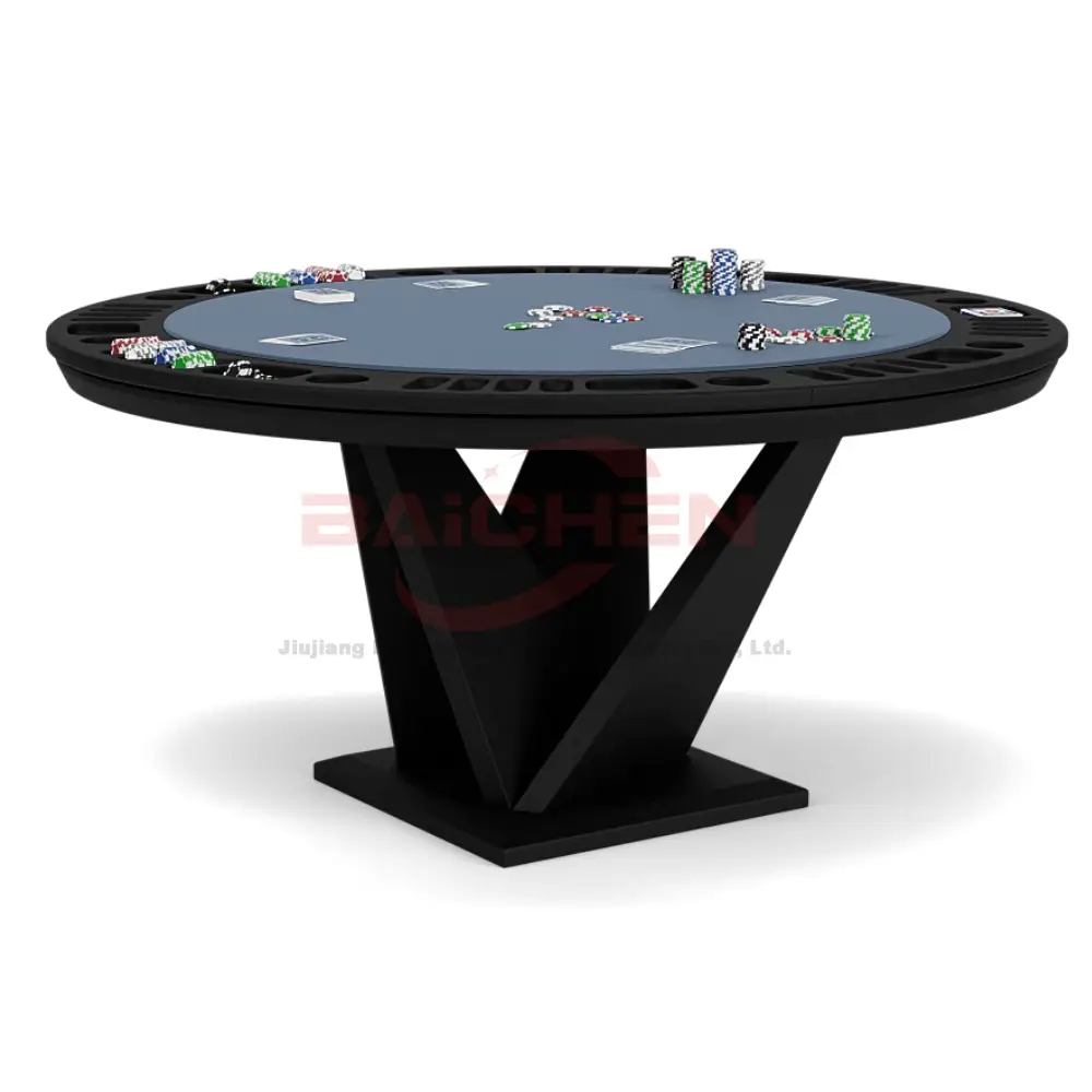 Bar Poker Table with Stainless Steel Cup Holders - Commercial Grade Construction BCP-28